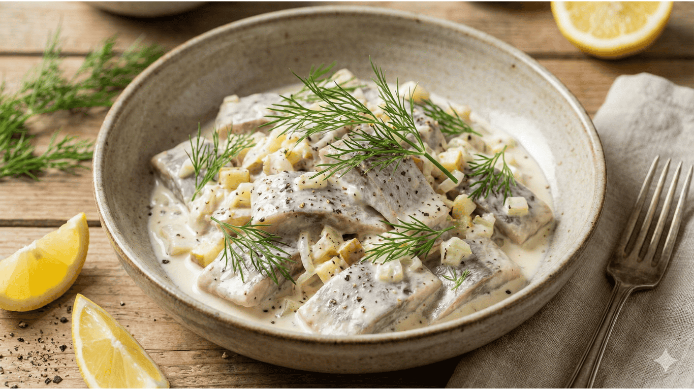 śledź w śmietanie